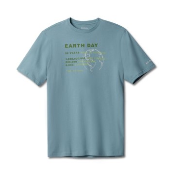 Columbia Earth Day, Camiseta Grises Azules Para Hombre | 026974-KTV